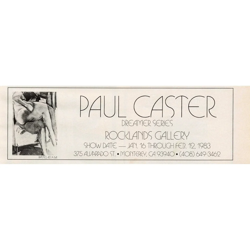Vintage 1983 Paul Caster Dreamer Series Rocklands Gallery Monterey Art Print Ad - Picture 1 of 1